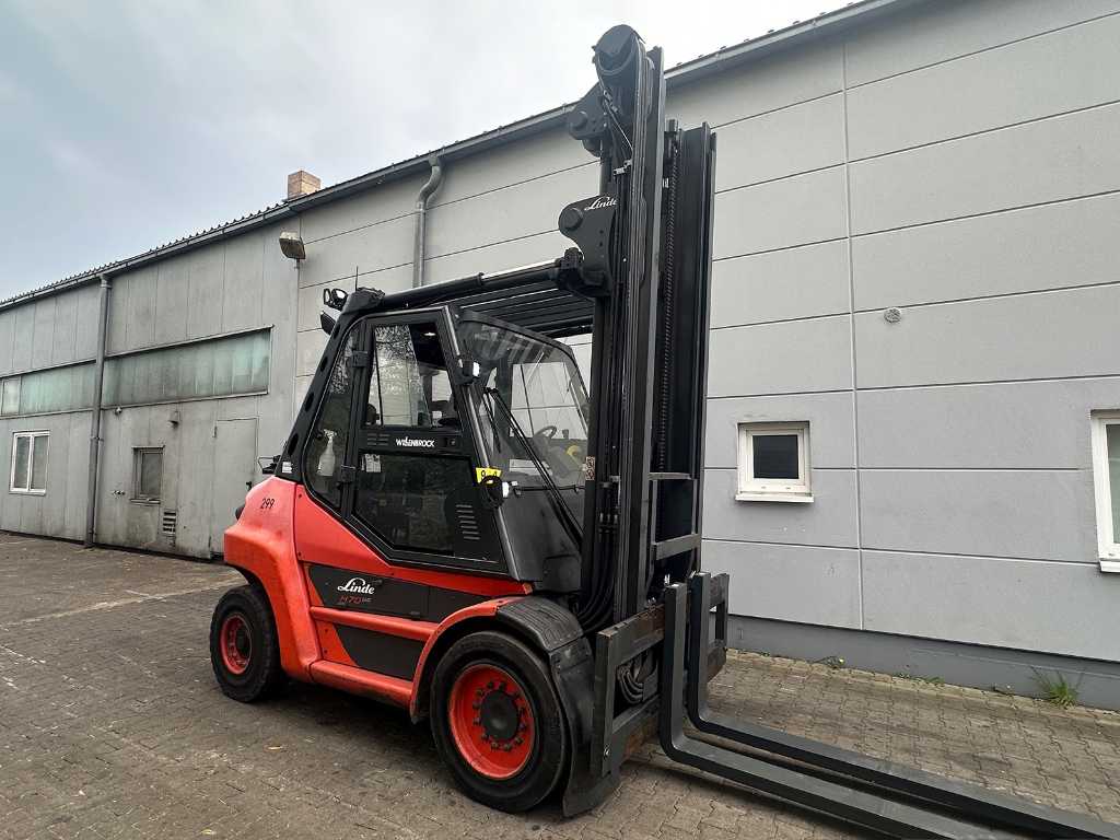 2019 Linde H70T-03 EVO 7.000kg Forklift Gas Forklift 3rd+4th Valve Air Conditioning