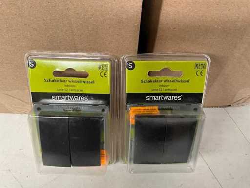 Q-Link Schalterwechsel/-umstellung eingebaute Serie S2/Anthrazit (64x)