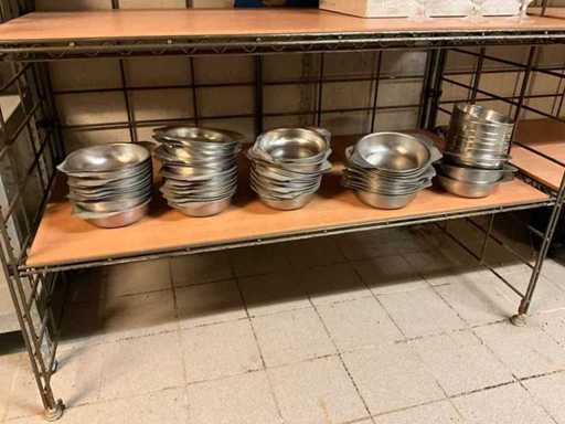 Rvs groenteschaaltjes (70x)