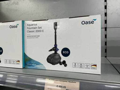 Oase Aquarius Fountain Set Classic 2000 E Fountain Pump (3x)