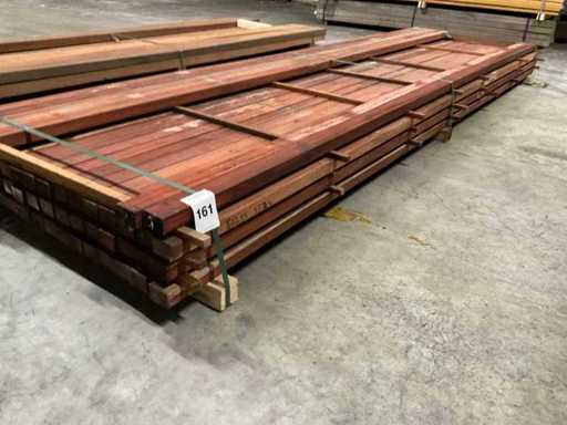 Padouk regels  geschaafd 40x60 mm (55x)