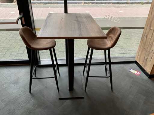 Satelliet Rechthoek Eettafel met stoelen