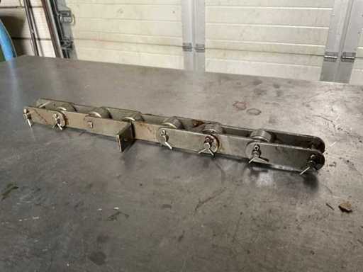 Łańcuch transportowy do pudeł ze stali nierdzewnej (25x)