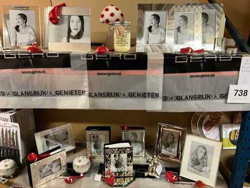 Various photo frames and gift items