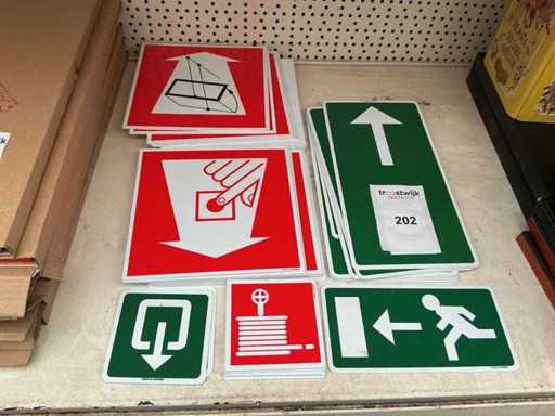 Lot Safety and marking PVC signs (40x)