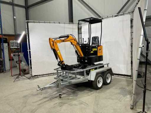 JPC - 2025 - HT12 - Minigraafmachine met trailer