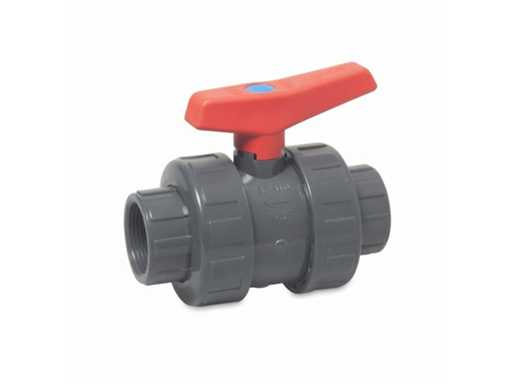 PVC ball valve 2.5 inch 10 bar DN65 gray type 2050