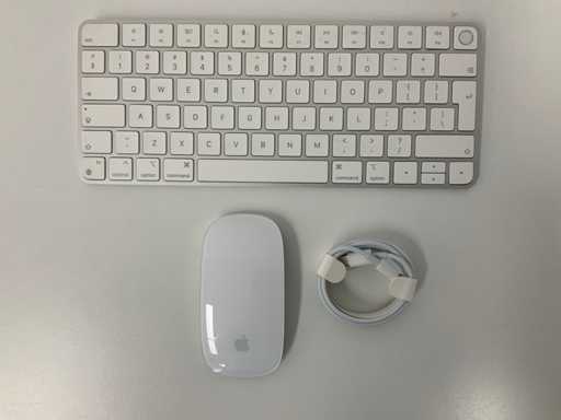 Apple - Magic QWERTY Keyboard z Touch ID i Magic Mouse