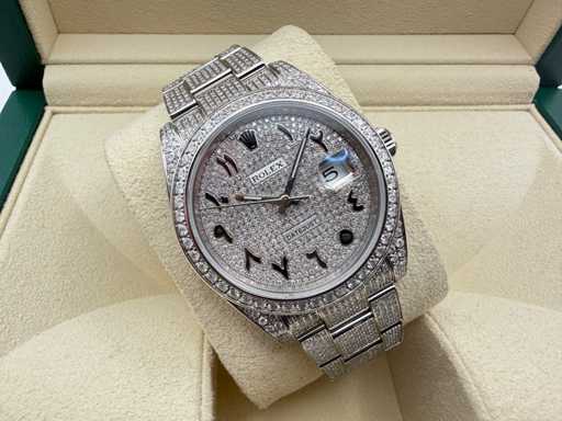Rolex Datejust 41 | 126300 | Arabic | Full "ICED" out with natural diamonds