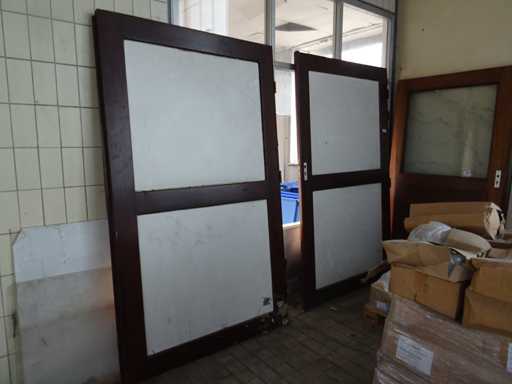 Eikenhouten deur set