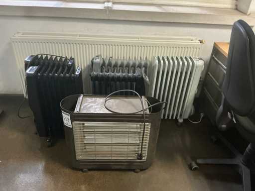 Diverse mobiele elektrische verwarmingen (6x)
