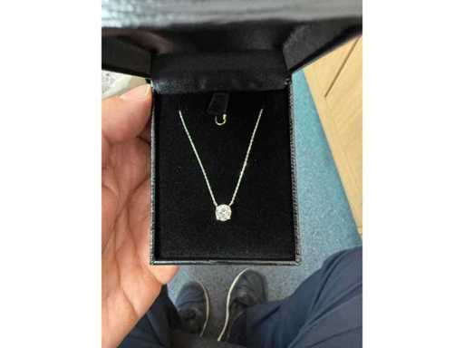 0.72 Cts. Brilliant cut - 18k gold Pendant - Jewellery