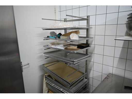 11-piece stainless steel pastry trolley