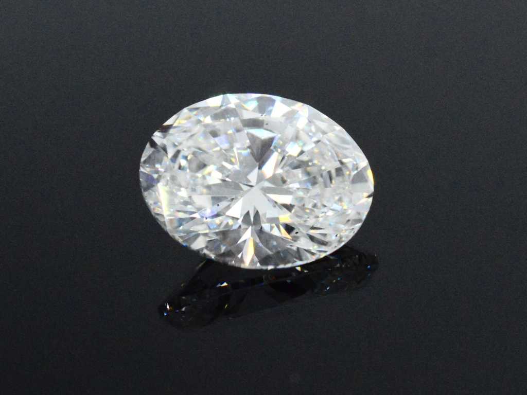 Diamant - ca. 3,00 Karat Diamant im Ovalschliff (zertifiziert)