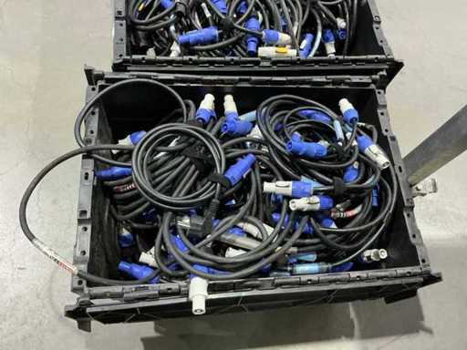 Powercon loop-through cable (100x)