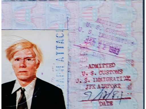 Foto Andy Warhol ‘Paspoort’