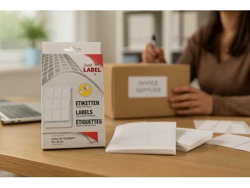 *NUOVI* pacchetti da 50 fogli di etichette, etichette adesive, etichette, adesivi, forniture per ufficio (pacchetti da 300)