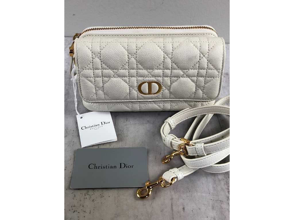 Christian Dior Pochette Caro White Shoulder Bag