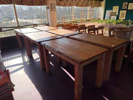 Eetkamertafel/ kantine tafel (6x)