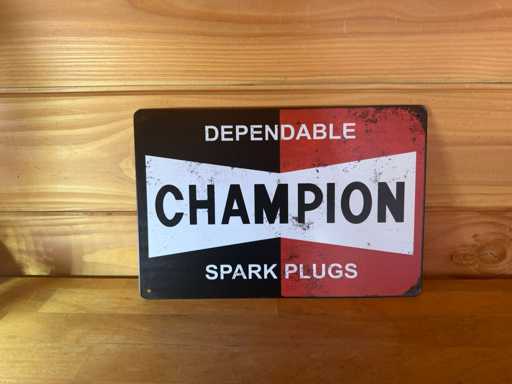 Metalen reclame bord