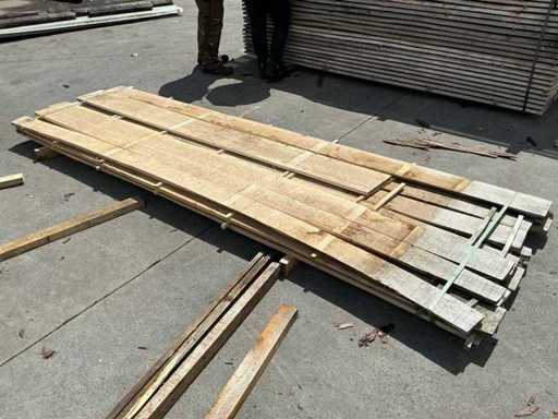 Poplar planks 22 mm 0.180 m3