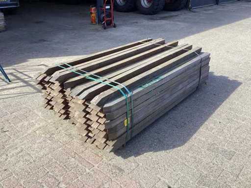 Azobè Hardhouten paal 60x60x2000mm (108x)