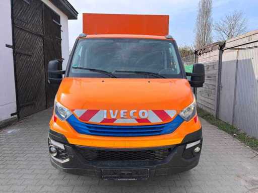 2020 IVECO Daily Type 35S14 Double Cab Tarpaulin Body IVECO Daily 35S14G Flatbed/Transporter Natural Gas (CNG) | Webasto System | TÜV 11/2026