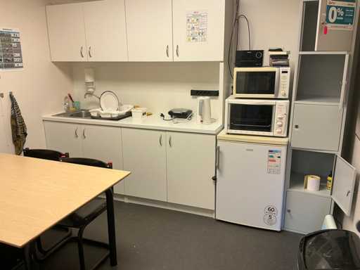 Inhalt der Kantine/des Büros