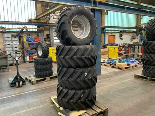 Mitas AC70 G tires with rims (4x)