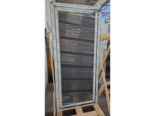 PVC EXTERIOR DOOR - WHITE INSIDE - ANTHRACITE OUTSIDE