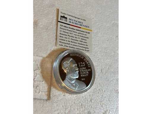 Special commemorative coin for the German 10 Euro coins • 125 years of beams of electric power