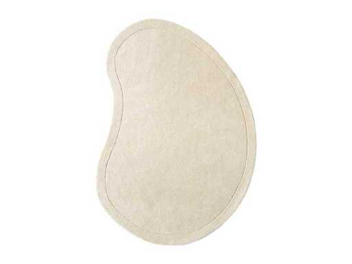 fonQ - Covor cu pietricele 240 x 170 cm - Alb-gălar - Covor