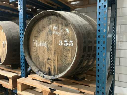 Single Grain Whisky (3 barrels, 1,388 liters, aged 3 to 6 years)