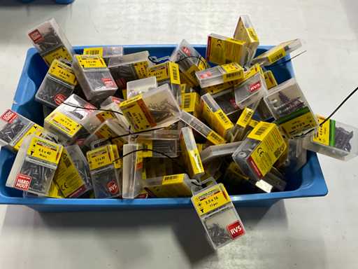 Rotadrill : Diverses vis en acier inoxydable, galvanisée et laiton (100x)