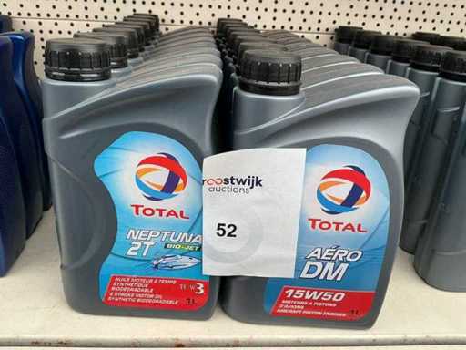 Total inhoud 1 liter Bio-Jet + Aero DM Motor olie Smeermiddel (16x)