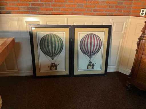 Cobra Art Prenten in lijst (2x)