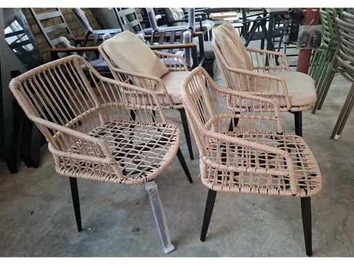 Isabel - Scaun de sufragerie - Scaun de grădină (4x)