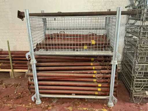 Gemengde partij metalen constructieonderdelen - Schoren / Stempelplaten met voetplaten