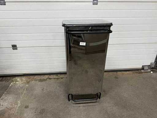 Metalnova stainless steel trash can