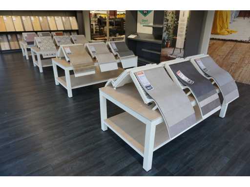 Stó? prezentacyjny z próbkami winylu (4x)