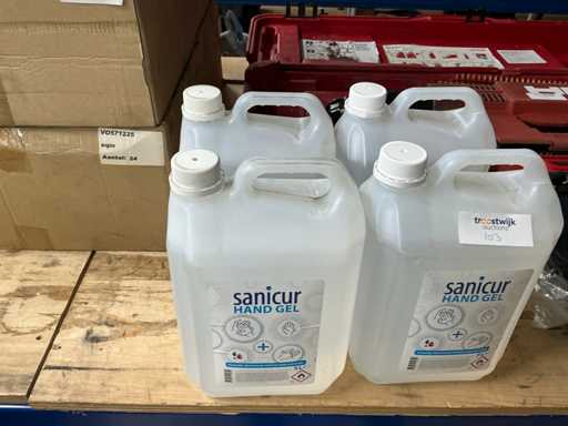 Flacon a5 liter Sanicur handgel (4x)