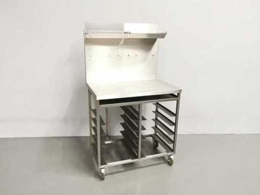 PROFFIL - Acier - Table de travail en acier inoxydable