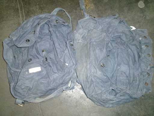 kg Ital. Nacelle, toile, noir/bleu, partiellement défectueuse (GH) (250kg)