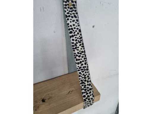 (3x) Set Leren Plankdragers - Snow Leopard - 85x4 cm