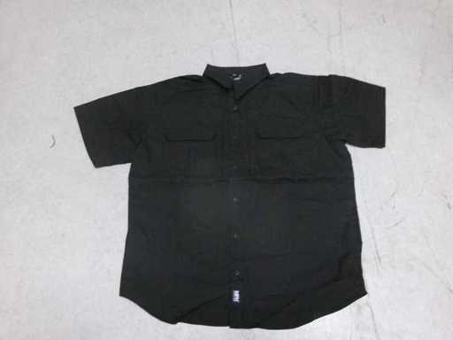 Buitenshirt, korte mouwen, zwart (CR1) (10x)