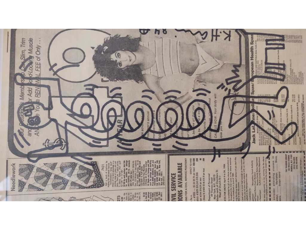 Keith Haring dessin au feutre