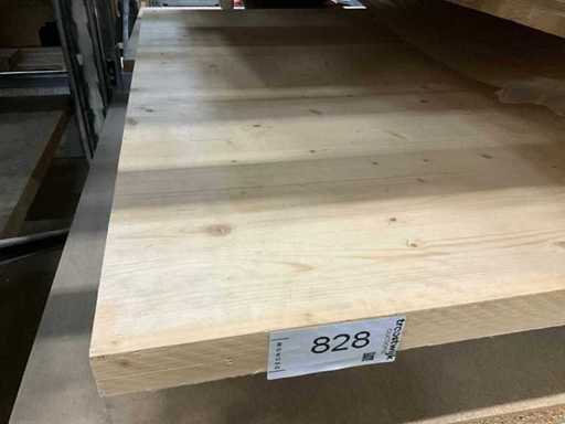 #828# Glulam Spruce 380x120 cm 43mm thick