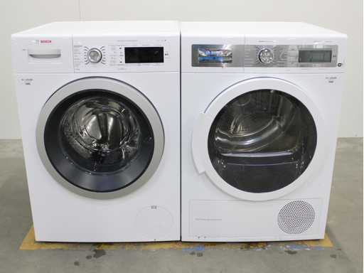 Bosch Serie|8 i-Dos Wasmachine & Bosch HomeProfessional SelfCleaning Condenser WiFi Wasdroger