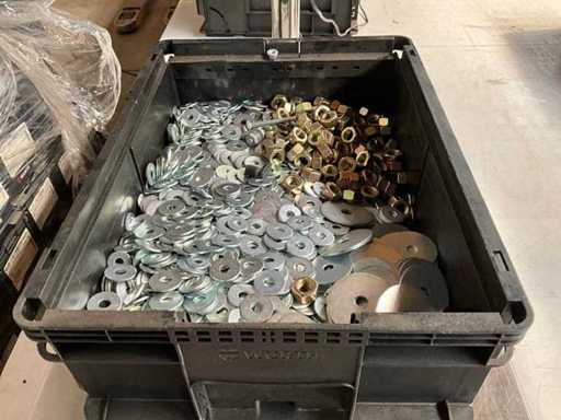 Würth 21.53kg assorted fasteners in stackable container