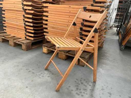 Scaun pliant din lemn de (25x)